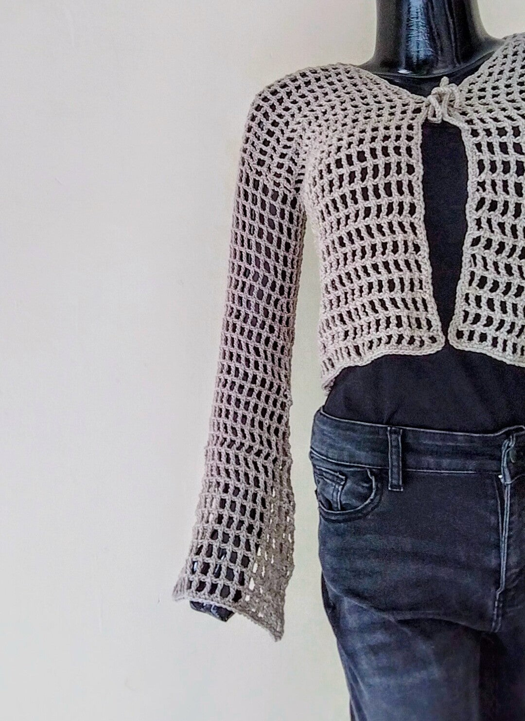 Crochet Mesh Cardigan