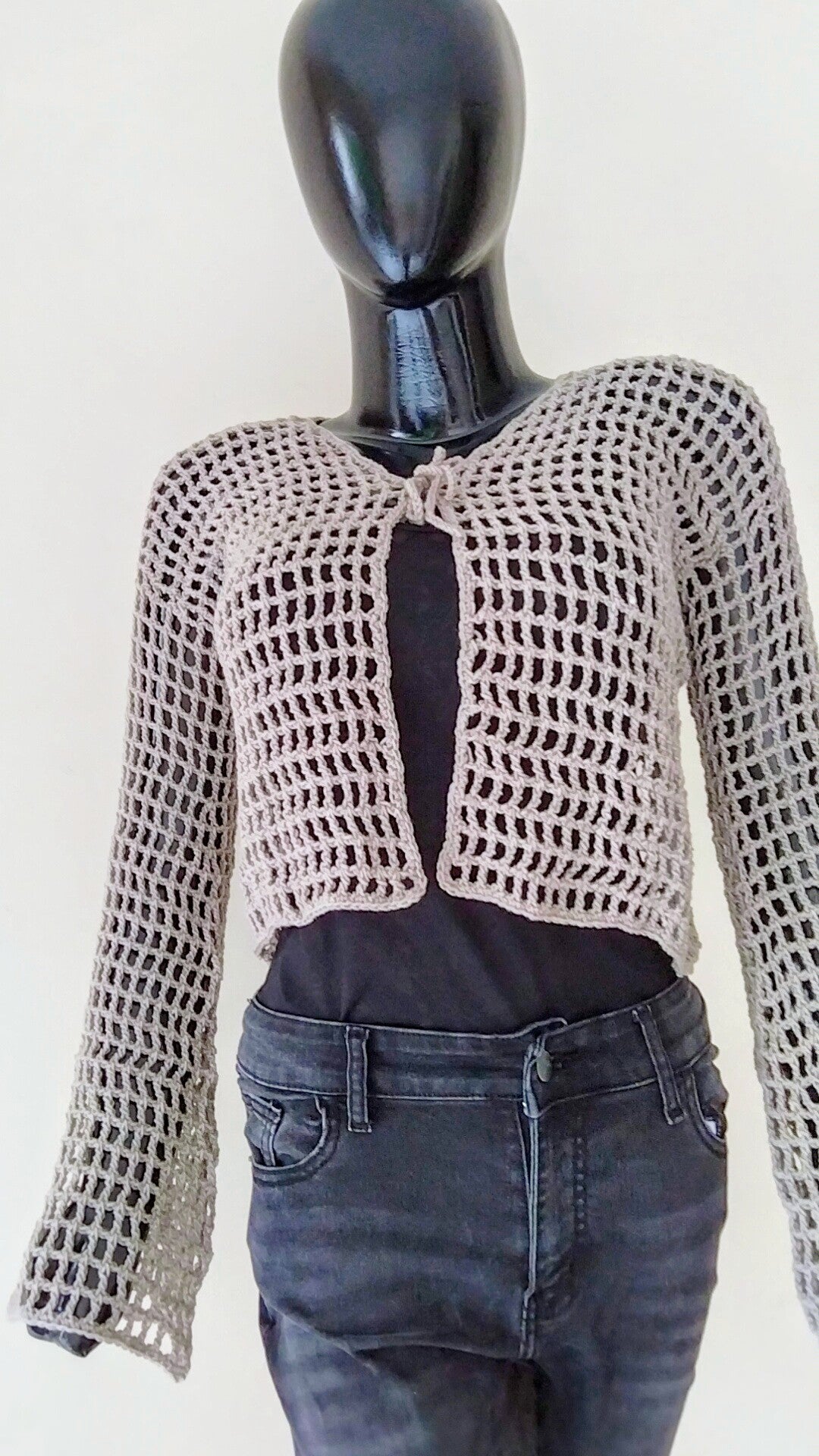 Crochet Mesh Cardigan