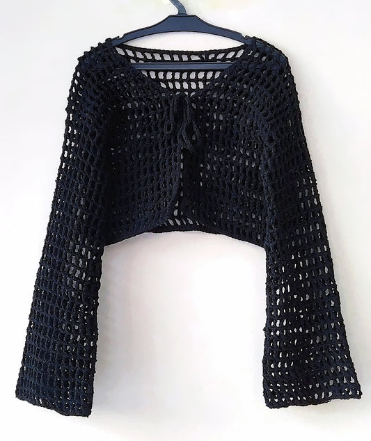 Crochet Mesh Cardigan