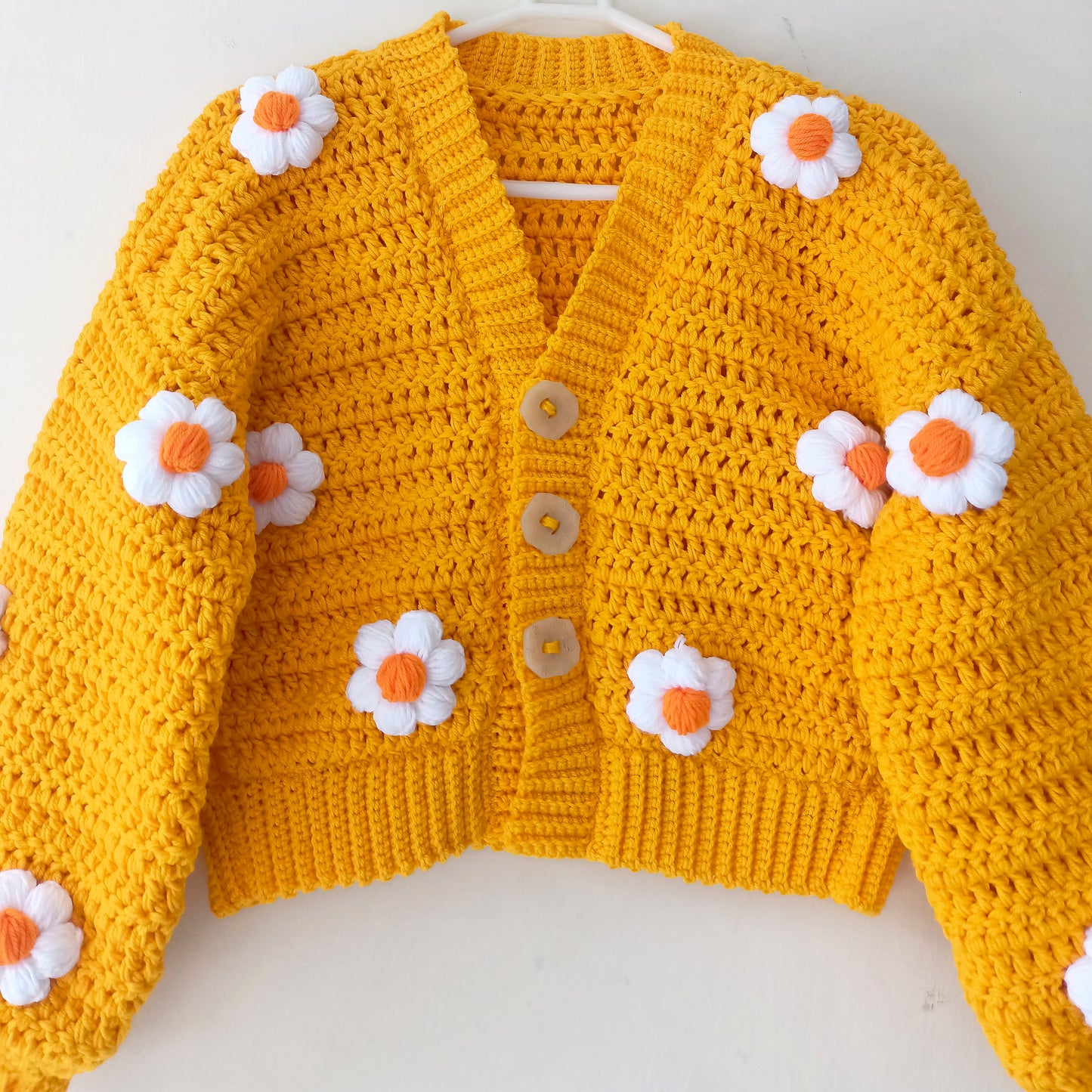 Crochet Daisy Cardigan