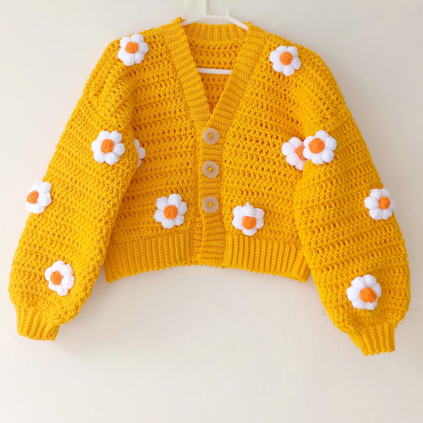 Crochet Daisy Cardigan