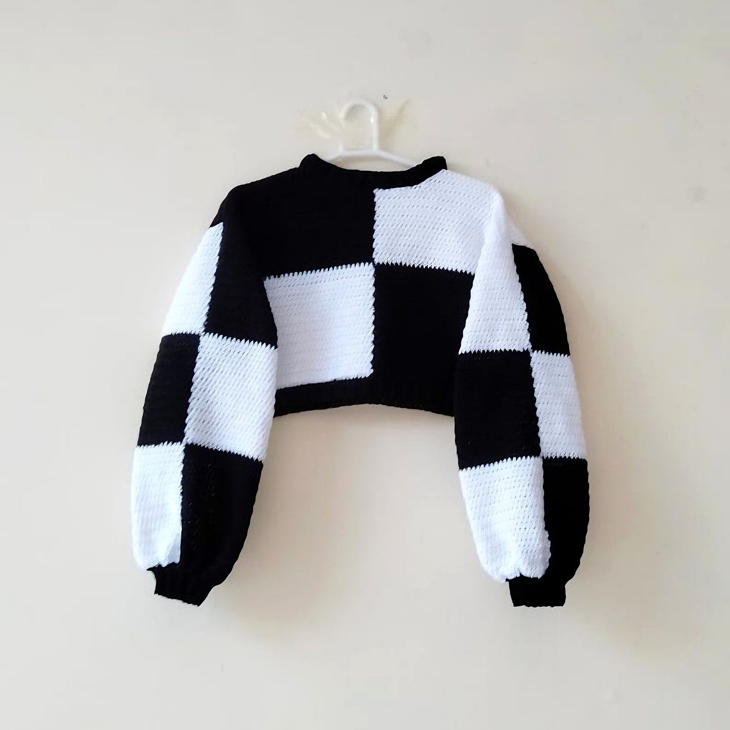 Patchwork Crop Sweater