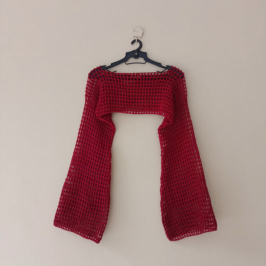 Crochet Sleeves/ Mesh Bolero Shrug