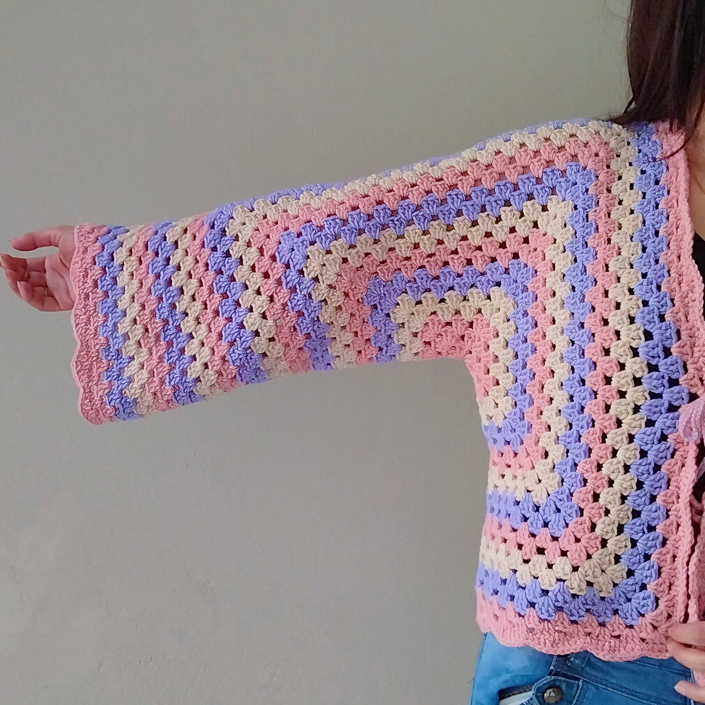 Granny Square  Crochet Cardigan